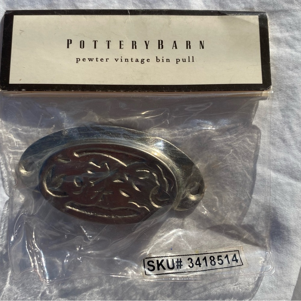 Pottery barn drawer pull. Pewter